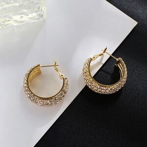 Gold-Hoop earrings